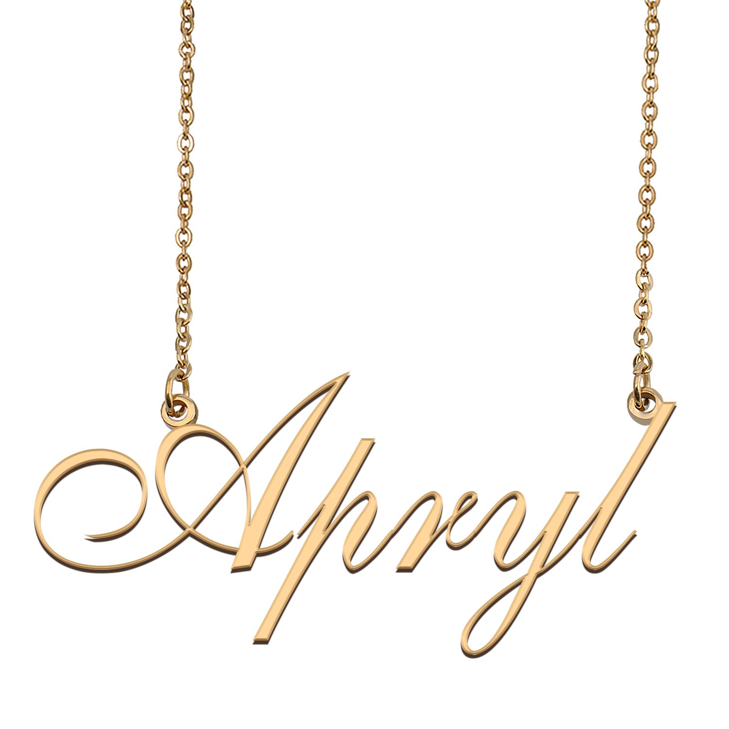 Customized Simple My Name Necklace Jewelry Gifts for Girls Apryl