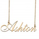 Customized Simple My Name Necklace Jewelry Gifts for Girls Ashton