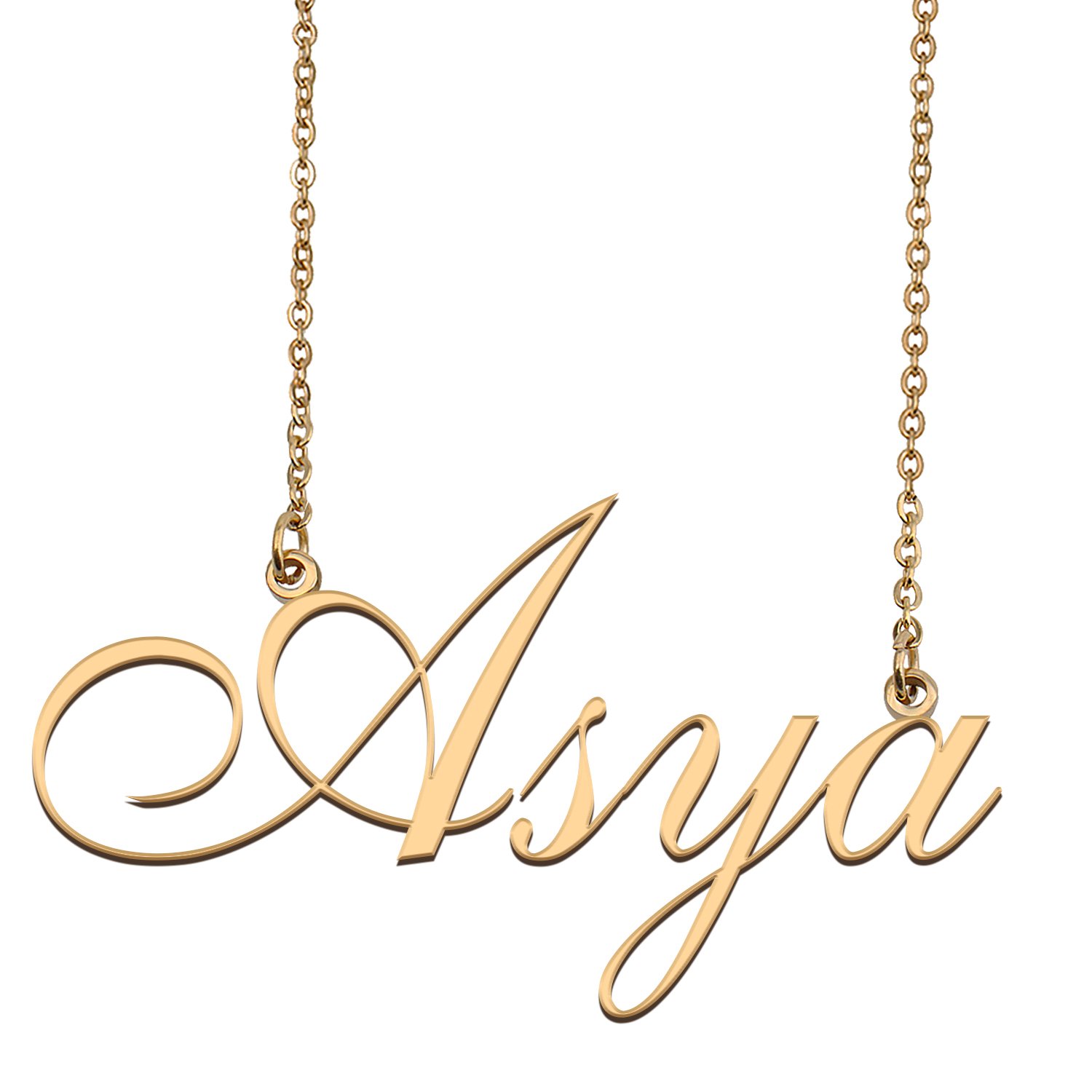 Customized Simple My Name Necklace Jewelry Gifts for Girls Asya