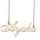 Customized Simple My Name Necklace Jewelry Gifts for Girls Ayaka Customized Simple My Name Necklace Jewelry Gifts for Girls Ayaka