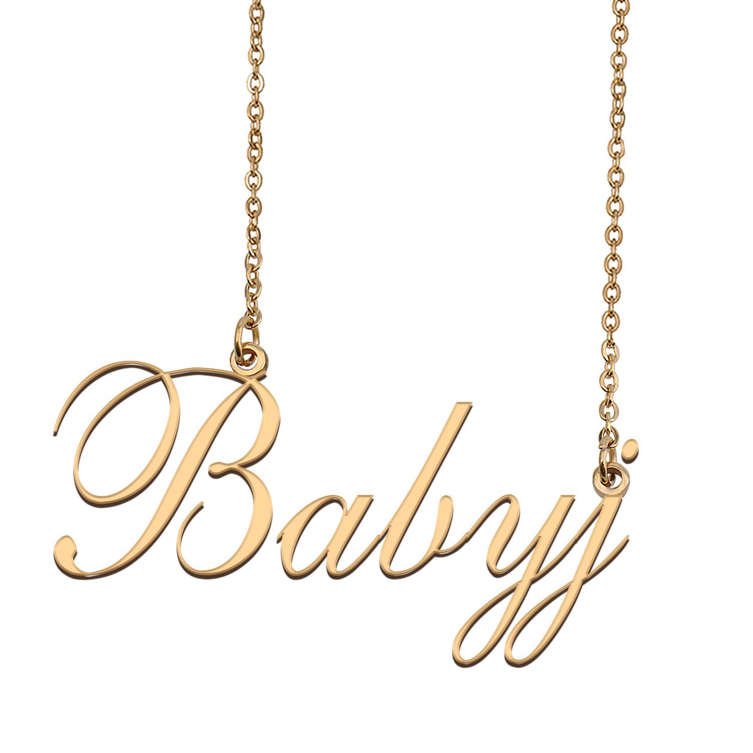 Custom Nameplate Necklace Personalized Jewelry Gifts for Women Babyj