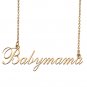 Custom Nameplate Necklace Personalized Jewelry Gifts for Women Babymama