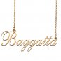 Custom Nameplate Necklace Personalized Jewelry Gifts for Women Baggatta