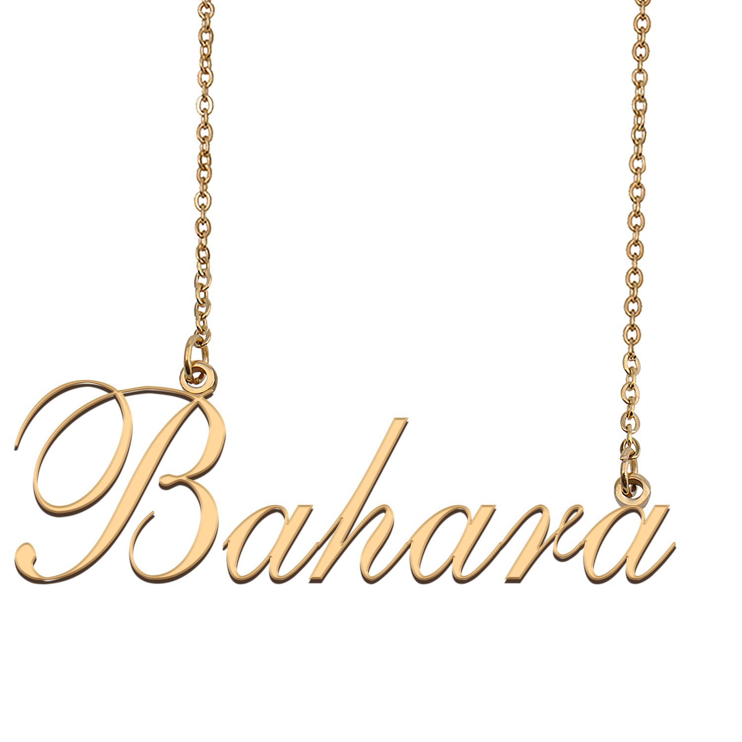 Custom Nameplate Necklace Personalized Jewelry Gifts for Women Bahara