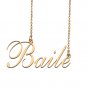 Custom Nameplate Necklace Personalized Jewelry Gifts for Women Baile
