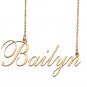 Custom Nameplate Necklace Personalized Jewelry Gifts for Women Bailyn