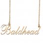 Custom Nameplate Necklace Personalized Jewelry Gifts for Women Baldhead