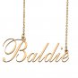 Custom Nameplate Necklace Personalized Jewelry Gifts for Women Baldie