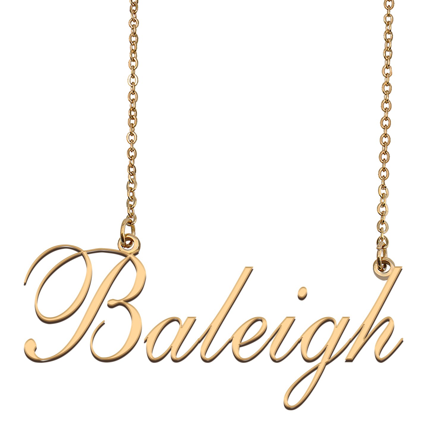 Custom Nameplate Necklace Personalized Jewelry Gifts for Women Baleigh