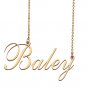 Custom Nameplate Necklace Personalized Jewelry Gifts for Women Baley