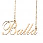 Custom Nameplate Necklace Personalized Jewelry Gifts for Women Balla