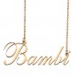 Custom Nameplate Necklace Personalized Jewelry Gifts for Women Bambi