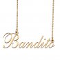Custom Nameplate Necklace Personalized Jewelry Gifts for Women Bandito