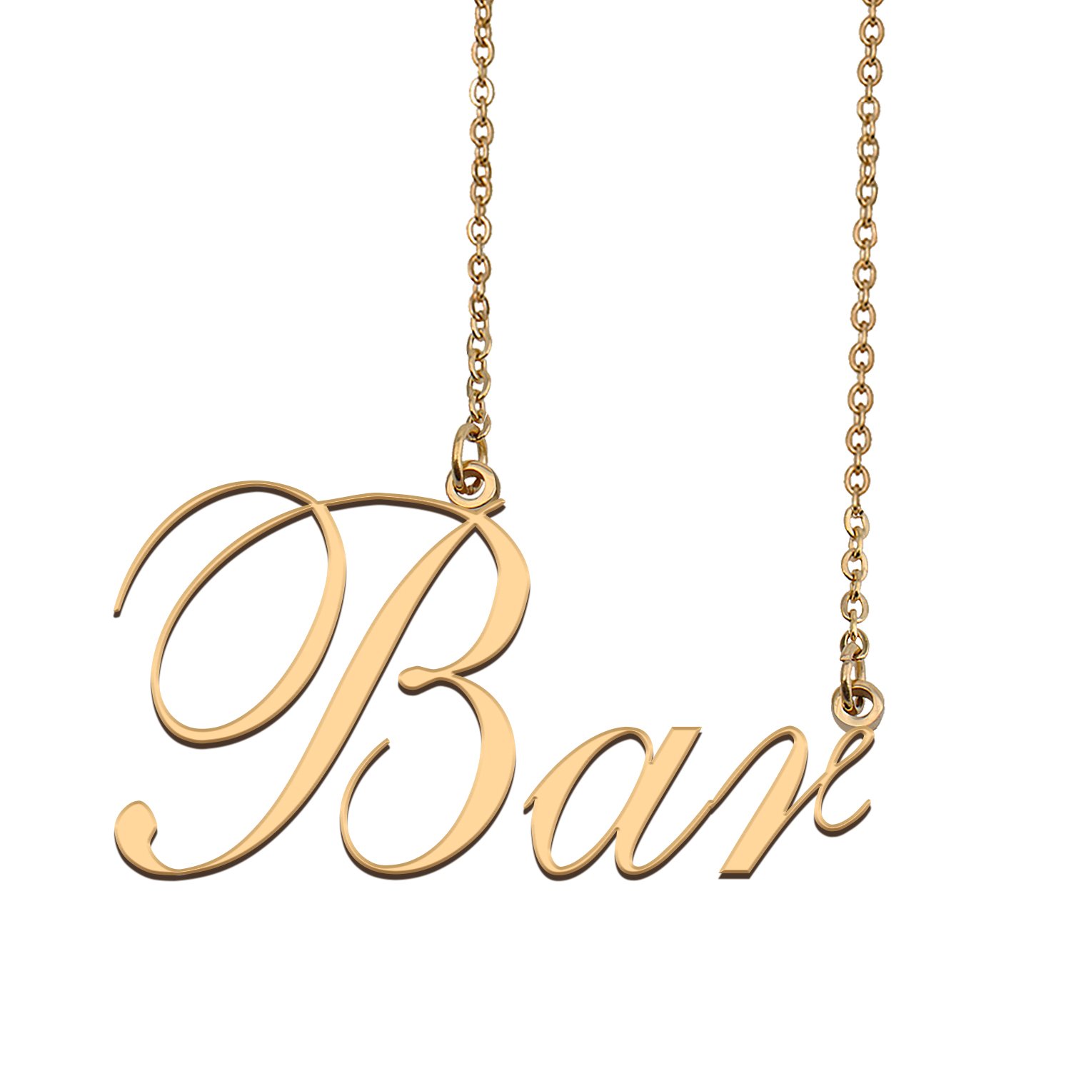 Custom Nameplate Necklace Personalized Jewelry Gifts for Women Bar