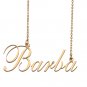 Custom Nameplate Necklace Personalized Jewelry Gifts for Women Barba