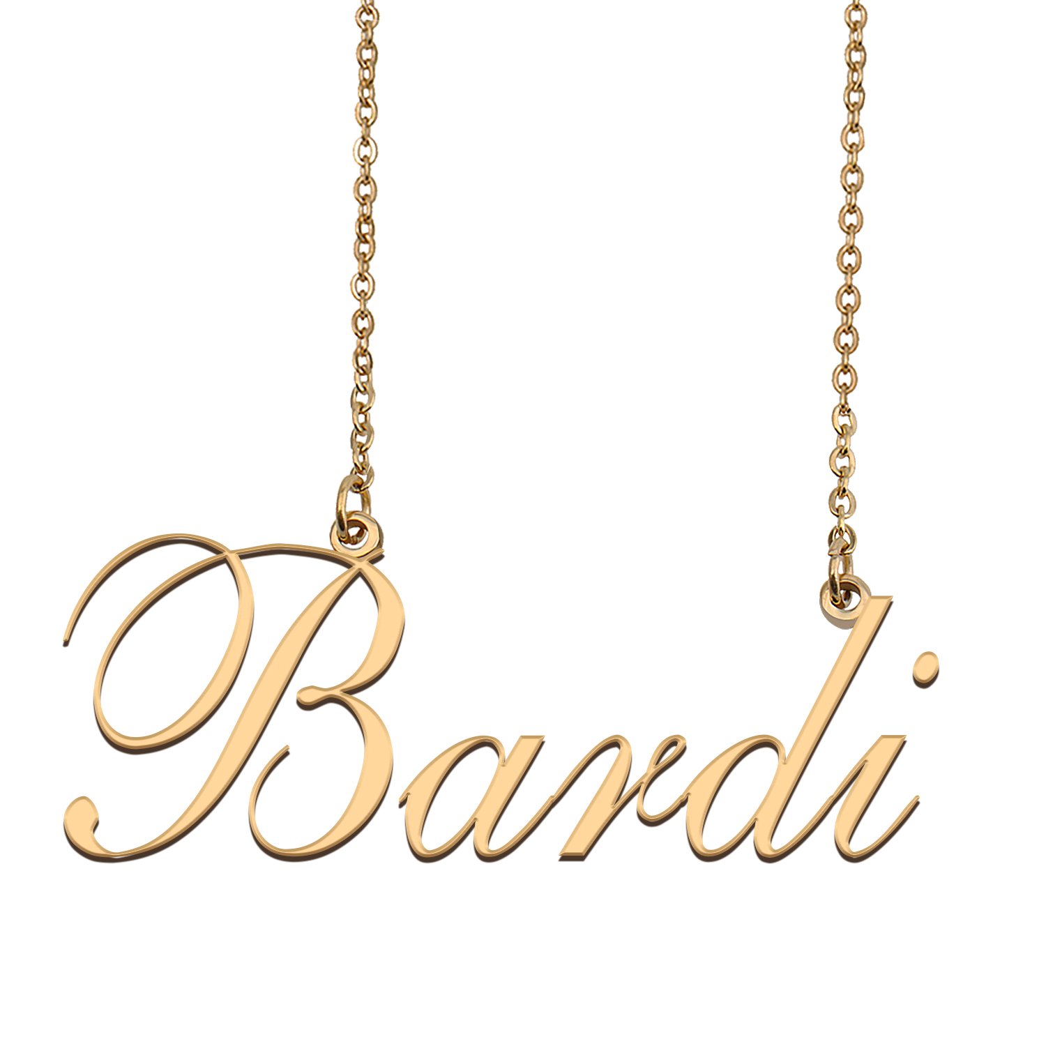 Custom Nameplate Necklace Personalized Jewelry Gifts for Women Bardi