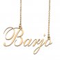 Custom Nameplate Necklace Personalized Jewelry Gifts for Women Barjo