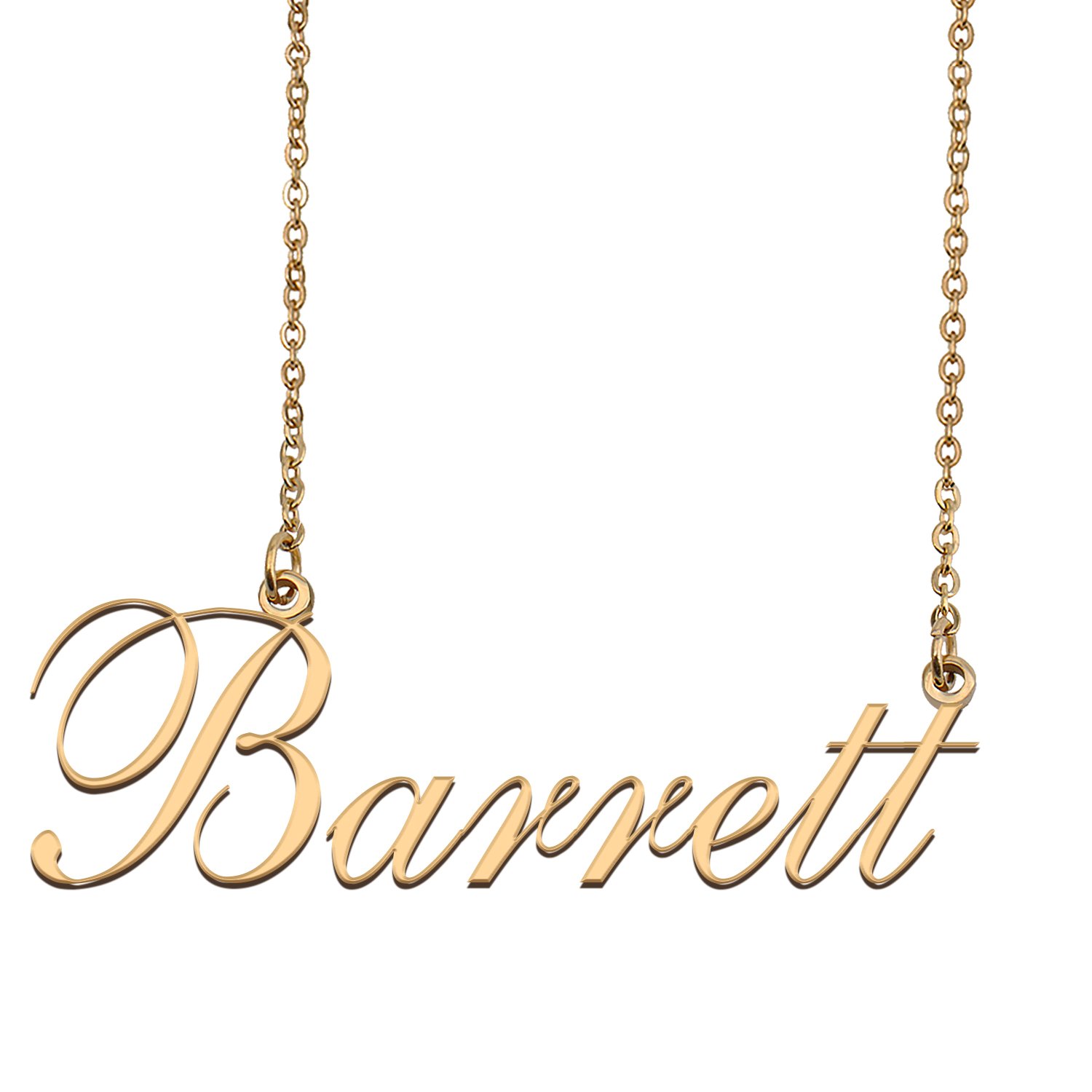 Custom Nameplate Necklace Personalized Jewelry Gifts for Women Barrett