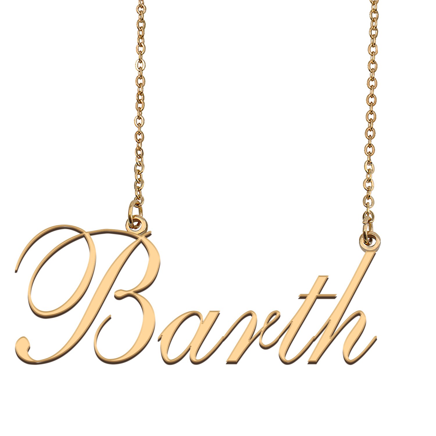 Custom Nameplate Necklace Personalized Jewelry Gifts for Women Barth