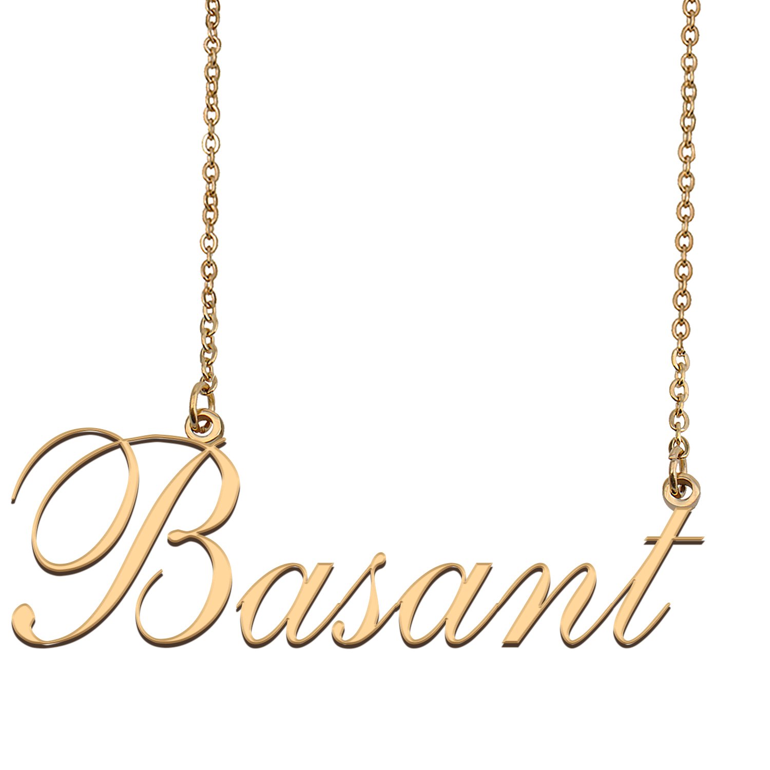Custom Nameplate Necklace Personalized Jewelry Gifts for Women Basant