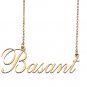 Custom Nameplate Necklace Personalized Jewelry Gifts for Women Basant