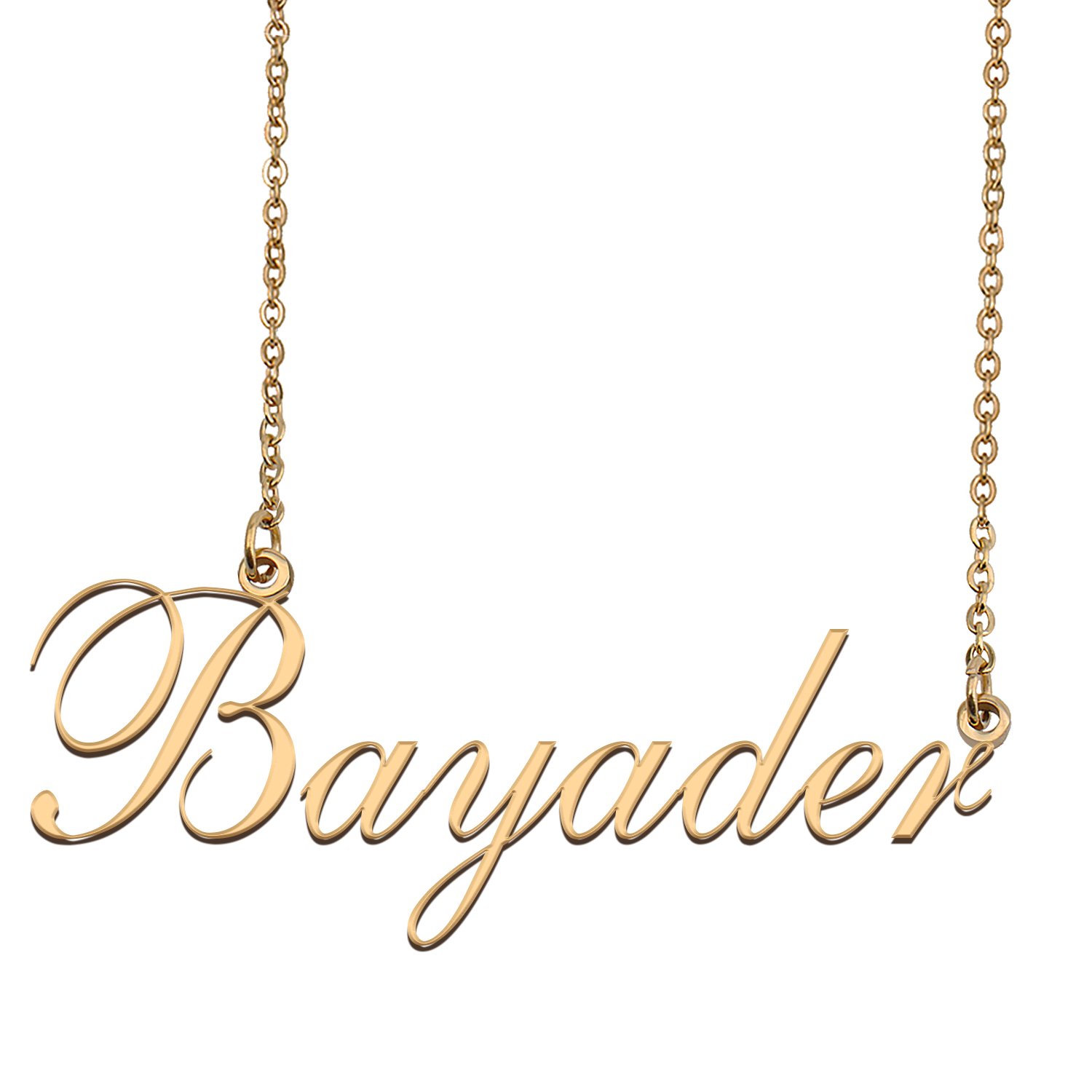 Custom Nameplate Necklace Personalized Jewelry Gifts for Women Bayader