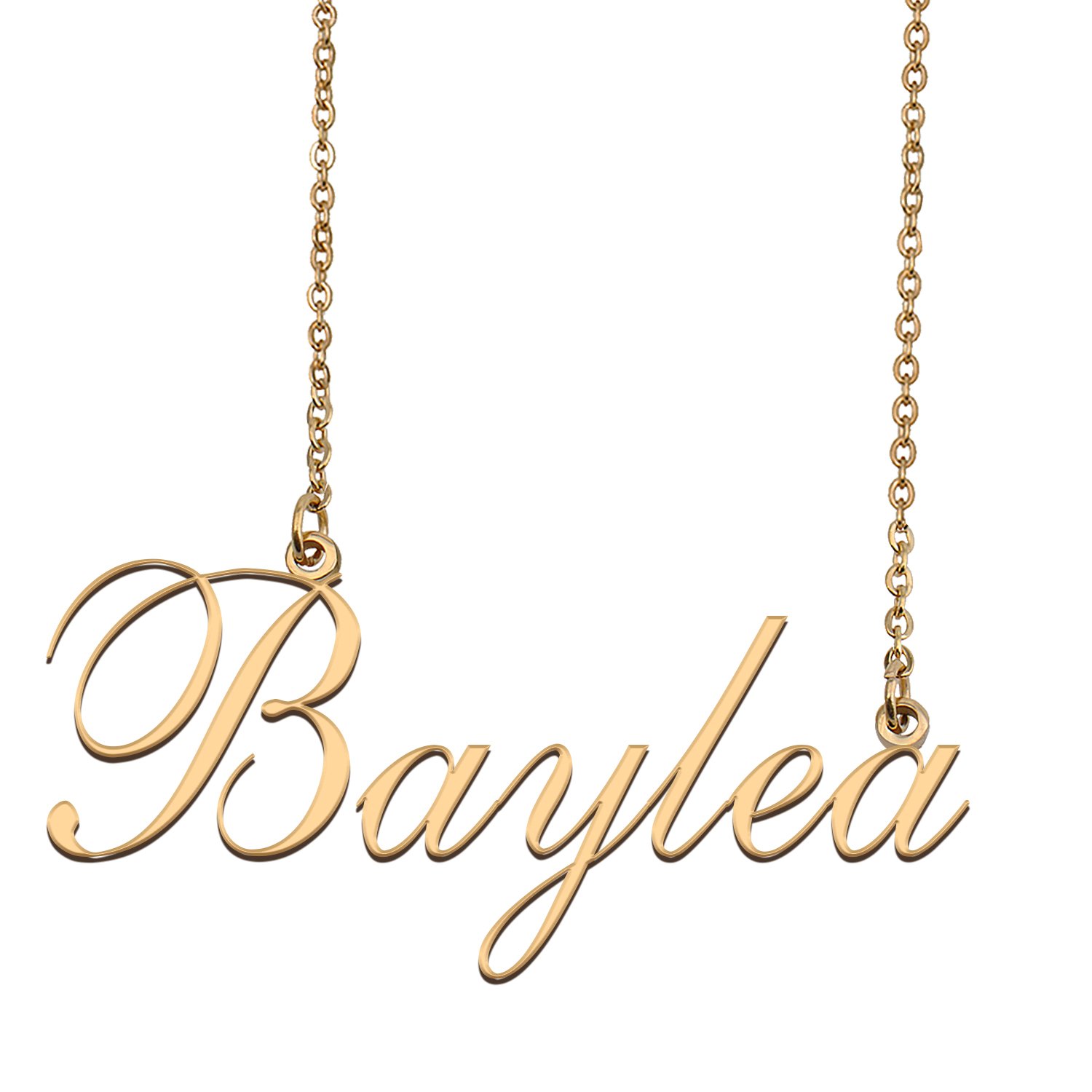 Custom Nameplate Necklace Personalized Jewelry Gifts for Women Baylea