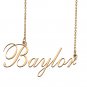 Custom Nameplate Necklace Personalized Jewelry Gifts for Women Baylor