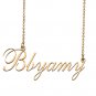 Custom Nameplate Necklace Personalized Jewelry Gifts for Women Bbyamy