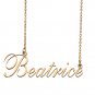 Custom Nameplate Necklace Personalized Jewelry Gifts for Women Beatrice