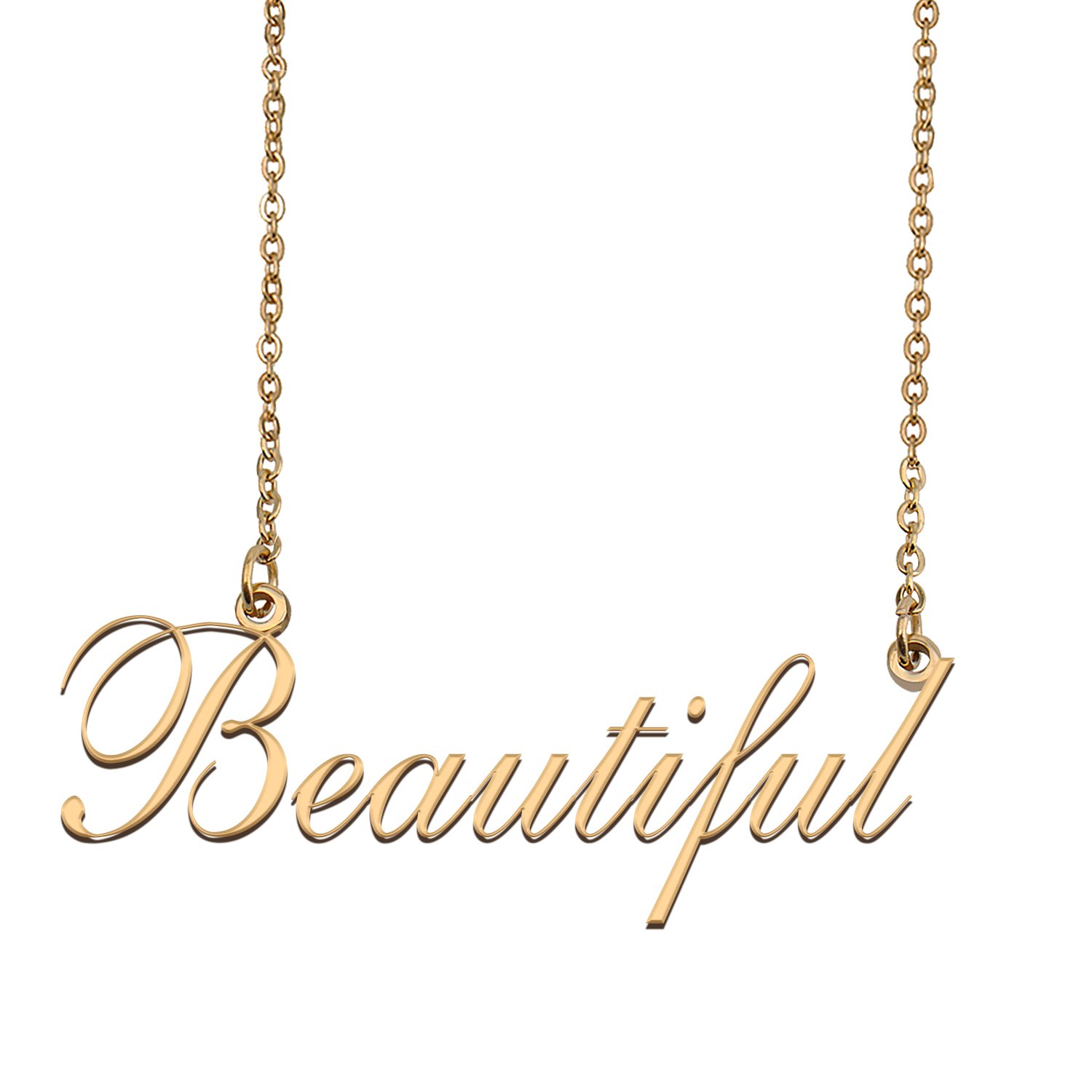 Custom Nameplate Necklace Personalized Jewelry Gifts for Women Beautiful