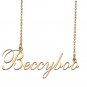 Custom Nameplate Necklace Personalized Jewelry Gifts for Women Beccyboo