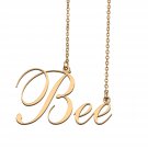 Custom Nameplate Necklace Personalized Jewelry Gifts for Women Bee Custom Nameplate Necklace Personalized Jewelry Gifts for Women Bee