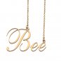 Custom Nameplate Necklace Personalized Jewelry Gifts for Women Bee