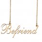 Custom Nameplate Necklace Personalized Jewelry Gifts for Women Befriend