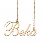 Custom Nameplate Necklace Personalized Jewelry Gifts for Women Beka