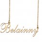 Custom Nameplate Necklace Personalized Jewelry Gifts for Women Belainny
