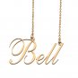 Custom Nameplate Necklace Personalized Jewelry Gifts for Women Bell