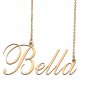 Custom Nameplate Necklace Personalized Jewelry Gifts for Women Bella