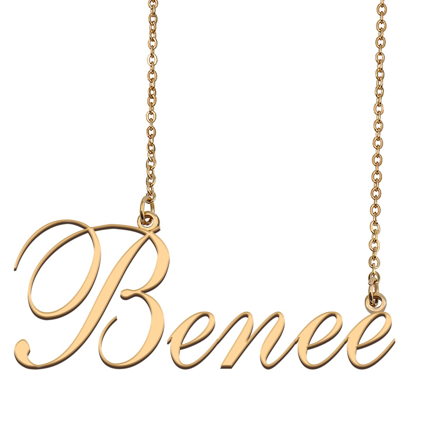 Custom Nameplate Necklace Personalized Jewelry Gifts for Women Benee