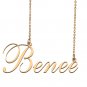 Custom Nameplate Necklace Personalized Jewelry Gifts for Women Benee