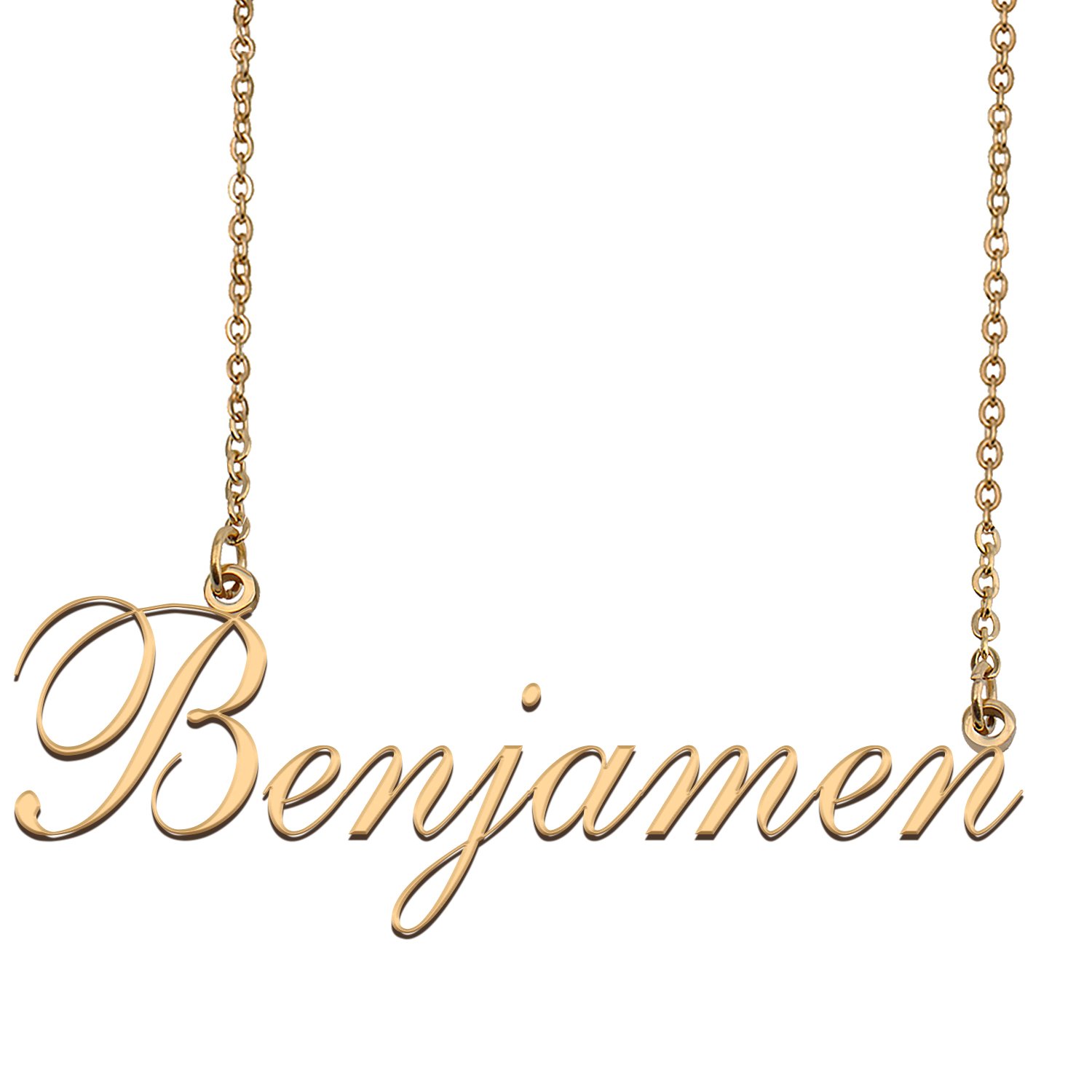 Custom Nameplate Necklace Personalized Jewelry Gifts for Women Benjamen