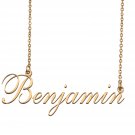 Custom Nameplate Necklace Personalized Jewelry Gifts for Women Benjamin