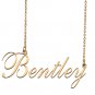 Custom Nameplate Necklace Personalized Jewelry Gifts for Women Bentley