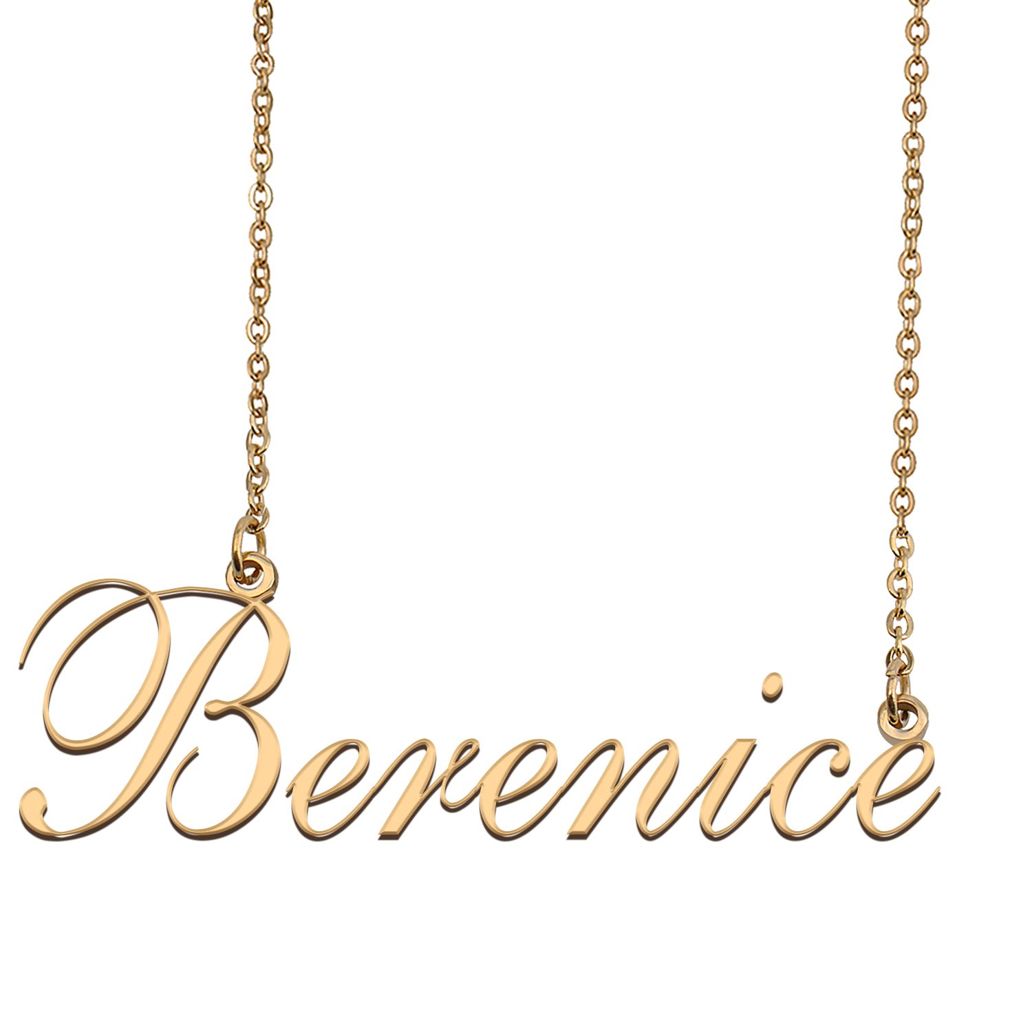 Custom Nameplate Necklace Personalized Jewelry Gifts for Women Berenice