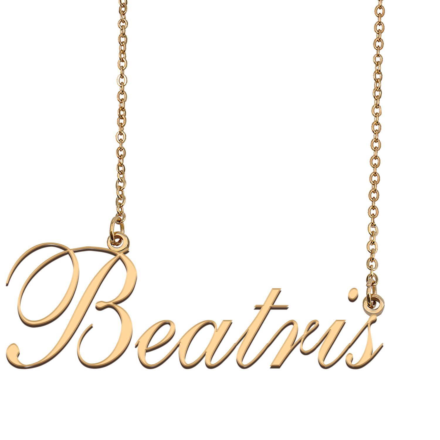 Custom Nameplate Necklace Personalized Jewelry Gifts for Women Beron