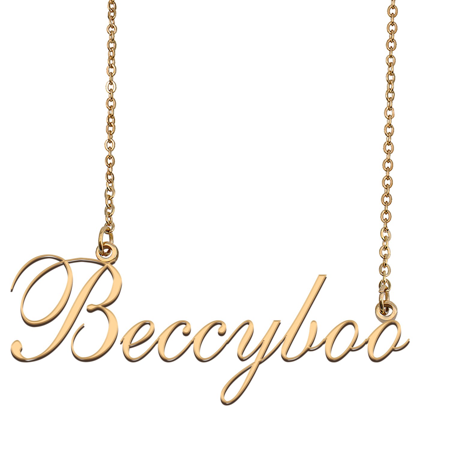 Custom Nameplate Necklace Personalized Jewelry Gifts for Women bethey