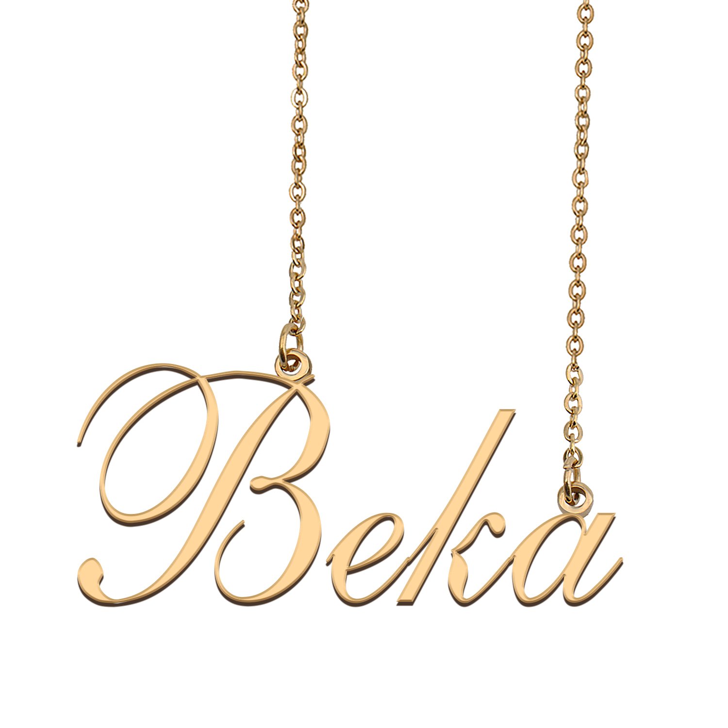 Custom Nameplate Necklace Personalized Jewelry Gifts for Women Beulah