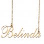 Custom Nameplate Necklace Personalized Jewelry Gifts for Women Bhavya