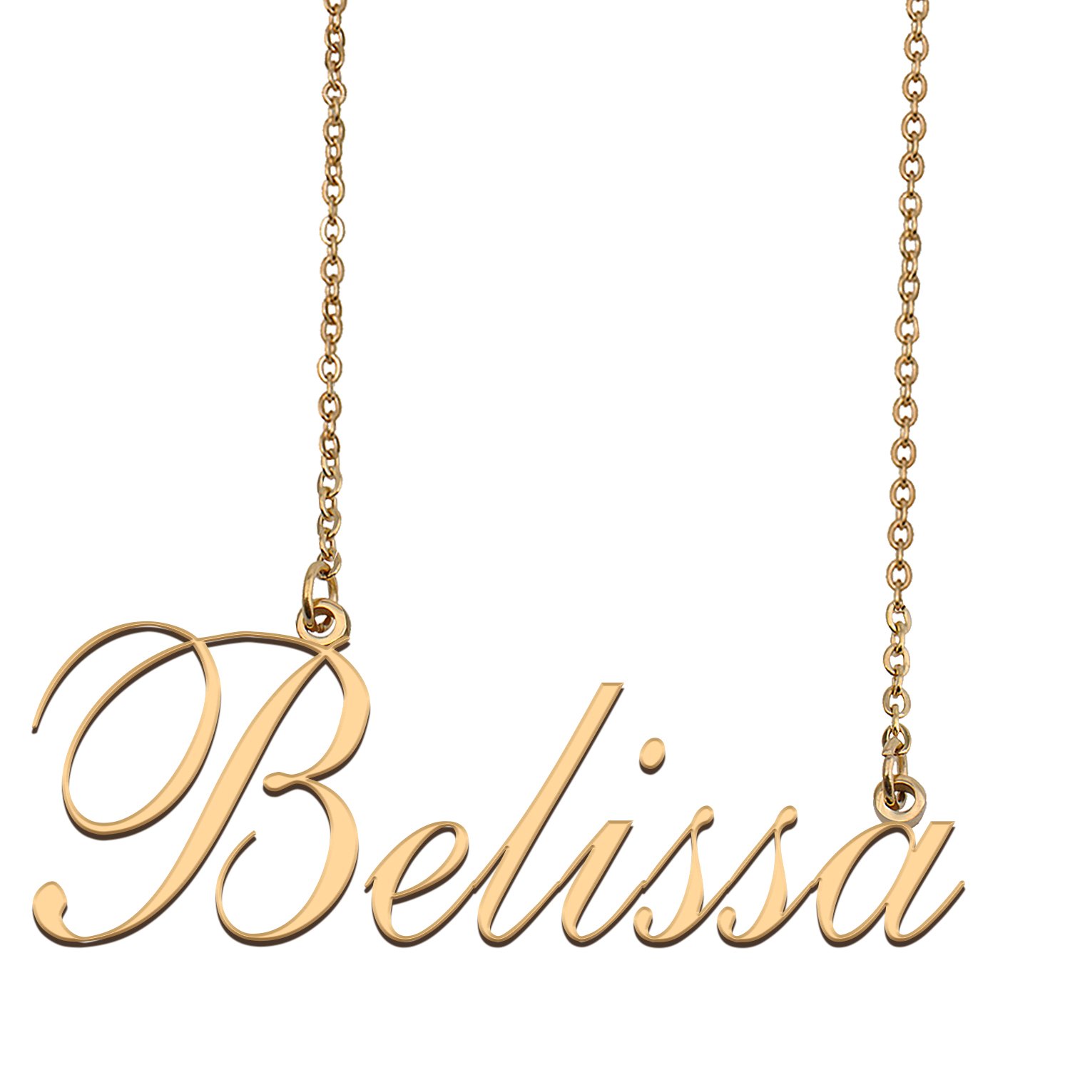 Custom Nameplate Necklace Personalized Jewelry Gifts for Women Bhk